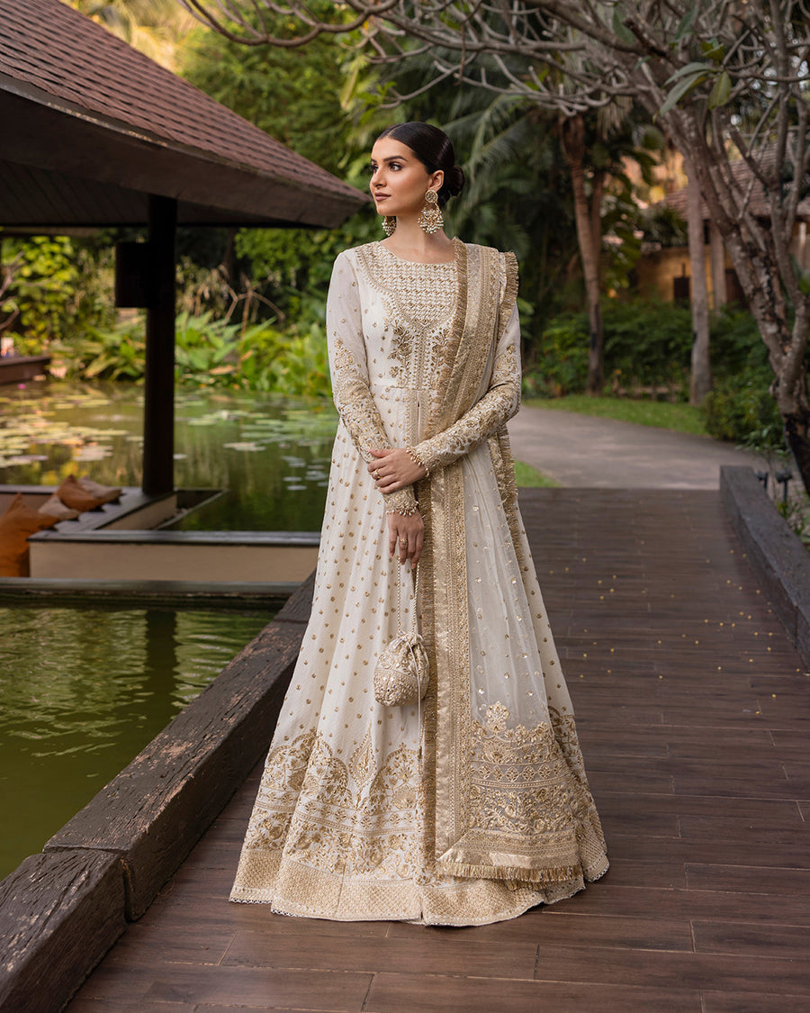 Unstitched 3-PC Embroidered Zinnia Luxury Lawn By Faiza Saqlain | Lily