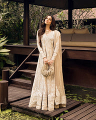 Unstitched 3-PC Embroidered Zinnia Luxury Lawn By Faiza Saqlain | Ilima