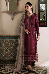 3-PC Unstitched Embroidered Marina Twill By Nureh | NE-176