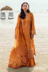 NE-149 | 3Pc Unstitched Suit Embroidered & Embellished Swiss Collection Khuwab By Nureh