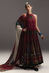 3-PC Unstitched Digital Printed Lawn Anarkali By Zara Shahjahan | Firdaus