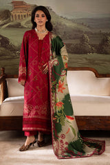 3-PC Unstitched Linen Signature Prints By Nureh | SP-175