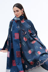 Digital Printed Viscose Silk Shirt & Shalwar by Baroque