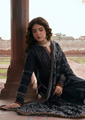 3-PC Unstitched Digital Printed Lawn Aangan By Kahf | GUL-E-SIYAH