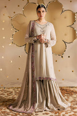3-PC Unstitched Embroidered Chiffon Mukeshkari By Nureh | MK - 17