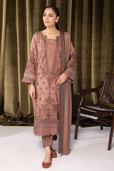 JH-939 | 3 Pc Unstitched Suit Embroidered Winter Collection Mahnur By Johra