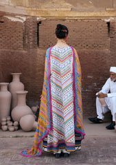 3-PC Unstitched Digital Printed Lawn Aangan By Kahf | YASMEEN