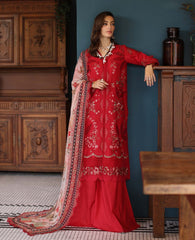3-PC Unstitched Embroidered Maya Lawn By Nureh | NS-157