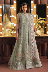 3-PC Unstitched Embroidered & Hand Embellished Jhoomro By Nureh | NL-86 Insia