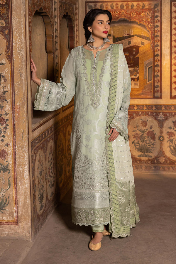 NJ-94 LAMOUR - 3PC - Unstitched Embroidered Lawn Maya by Nureh