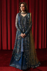 3-PC Unstitched Embroidered & Hand Embellished Jhoomro By Nureh | NL-84 Resham