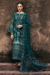 NJ-98 | 3Pc Unstitched Suit Embroidered Jacquard Collection Maya Jacquard by Nurèh