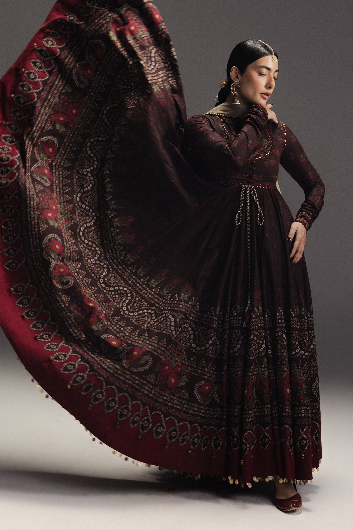 3-PC Unstitched Digital Printed Lawn Anarkali By Zara Shahjahan | Zarmeen