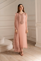 3-PC Unstitched Embroidered Organza Exclusive Formals By Iznik | UE-479