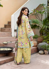 3-PC Unstitched Digital Printed Lawn By Elaf | SAFFROSE