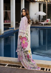 3-PC Unstitched Luxury Embroidered Lawn By Kahf | KLR-11 Bloom