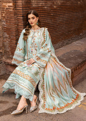 3-PC Unstitched Embroidered Lawn Breeze By Saira Shakira | RUNA-8-A
