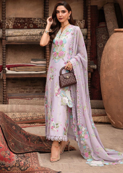 3-PC Unstitched Embroidered Lawn Breeze By Saira Shakira | ROSE-6-B