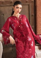 3-PC Unstitched Embroidered Organza Lawn Bloom By Saira Shakira | ZELIE 1A
