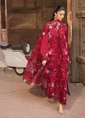 3-PC Unstitched Embroidered Organza Lawn Bloom By Saira Shakira | ZELIE 1A