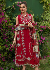 3-PC Unstitched Embroidered Organza Lawn Bloom By Saira Shakira | ELISE 1B