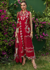 3-PC Unstitched Embroidered Organza Lawn Bloom By Saira Shakira | ELISE 1B