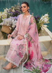 3-PC Unstitched Embroidered Organza Lawn Bloom By Saira Shakira | IRIS 1A