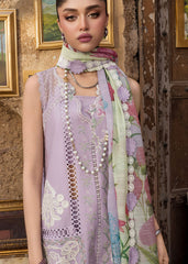 3-PC Unstitched Embroidered Organza Lawn Bloom By Saira Shakira | IRIS 1B