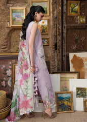 3-PC Unstitched Embroidered Organza Lawn Bloom By Saira Shakira | IRIS 1B