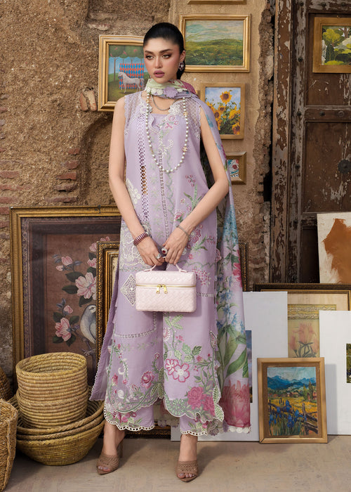 3-PC Unstitched Embroidered Organza Lawn Bloom By Saira Shakira | IRIS 1B