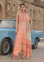 3-PC Unstitched Embroidered Organza Lawn Bloom By Saira Shakira | AMBRE 1B