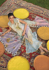 3-PC Unstitched Embroidered Organza Lawn Bloom By Saira Shakira | AVA 1A