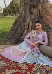 3-PC Unstitched Embroidered Organza Lawn Bloom By Saira Shakira | AVA 1B