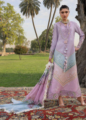 3-PC Unstitched Embroidered Organza Lawn Bloom By Saira Shakira | AVA 1B
