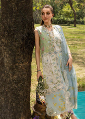 3-PC Unstitched Embroidered Organza Lawn Bloom By Saira Shakira | LANA 1A