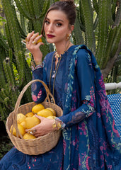 3-PC Unstitched Embroidered Organza Lawn Bloom By Saira Shakira | ZELIE 1B