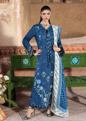 3-PC Unstitched Embroidered Organza Lawn Bloom By Saira Shakira | LILY 1A