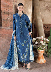 3-PC Unstitched Embroidered Organza Lawn Bloom By Saira Shakira | LILY 1A