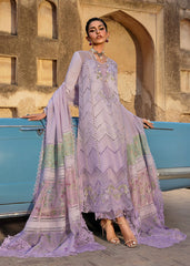 3-PC Unstitched Embroidered Organza Lawn Bloom By Saira Shakira | AMBRE 1A