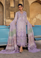 3-PC Unstitched Embroidered Organza Lawn Bloom By Saira Shakira | AMBRE 1A