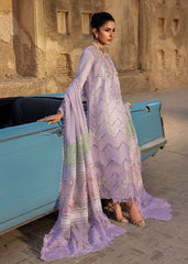 3-PC Unstitched Embroidered Organza Lawn Bloom By Saira Shakira | AMBRE 1A