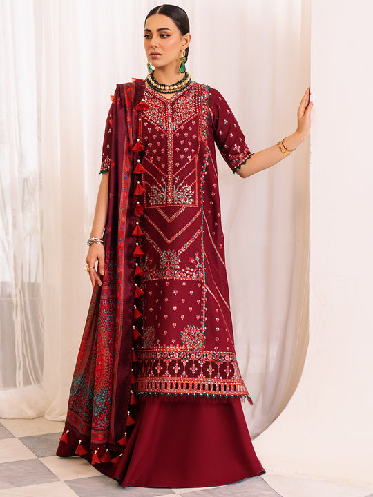 204 - A | 3 PC - Unstitched LA'HIRA Lawn  By Binilyas