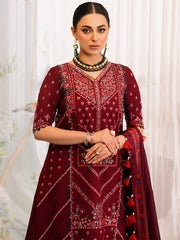 204 - A | 3 PC - Unstitched LA'HIRA Lawn  By Binilyas