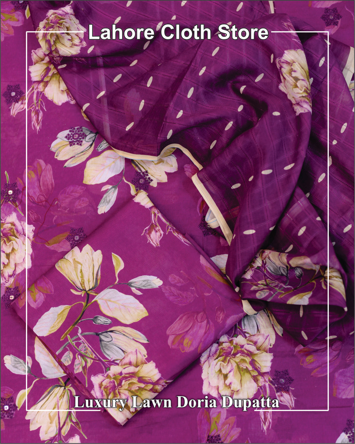 Doria Dupatta - Luxury Lawn