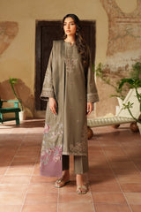 3-PC Unsititched  Embroidered Viscose Linen By Iznik | IPF-02