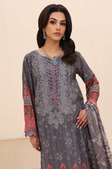 CN4-006 | 3PC Unstitched Embroidered Lawn Naranji By Charizma