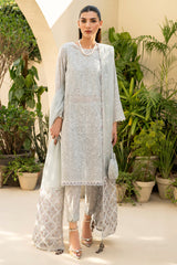 IL-SS24-D2 | 3PC Unstitched Suit Embroidered Lawn Iris Eid Lawn SS'24 By Jazmin