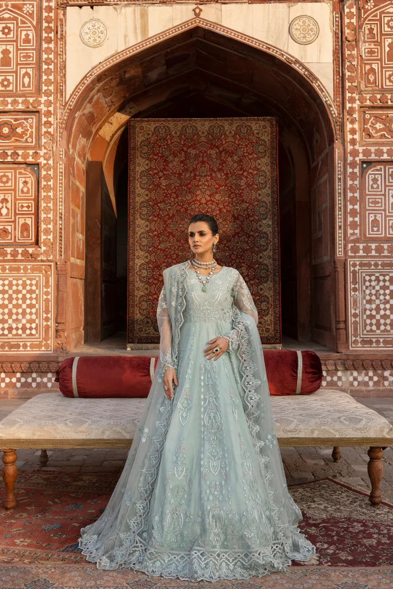 D-01 Coriander | 3PC Unstitched Suit Luxury Chiffon Dilkash By Lavish Premium