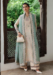 3-PC Unstitched Linen Embroidered Qline By Qalamkar | WHISPER