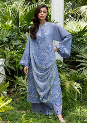 3-PC Unstitched Embroidered Luxury Lawn By Elaf | ELQ-2B